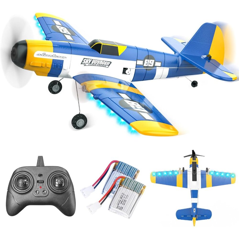 HQ089 RC Plane, Drones for Kids, 6-axis Gyro Remote Control Airplane, RC Helicop
